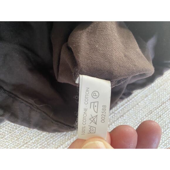 GUCCI Shoe Cotton Dust Bag Brown Gold Print Drawstring Italy - Picture 6 of 6